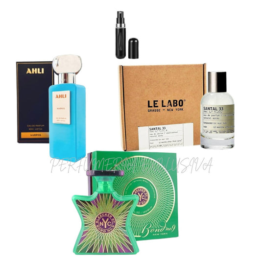 Ahli karpos,santal33, Bond NYC+perfumero