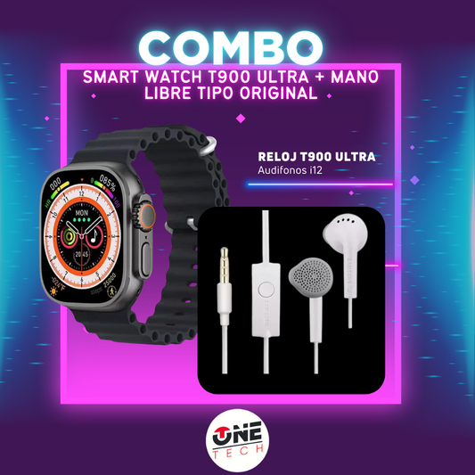 SMART WATCH T900 ULTRA + MANOS LIBRE