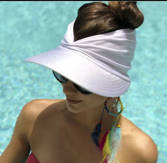 VISERA Y GORRA PARA PLAYA MUJER