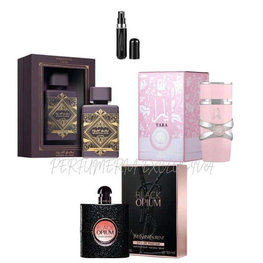 Amethyst, Yara, black opium YSL+perfumer